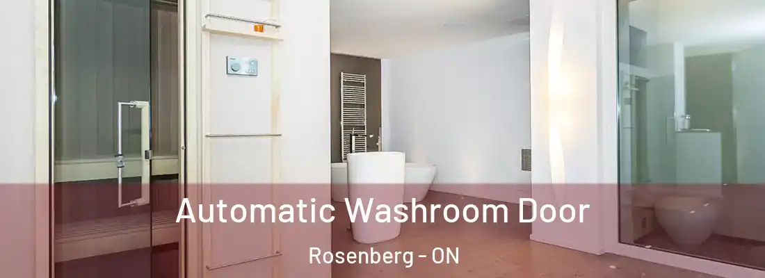  Automatic Washroom Door Rosenberg - ON