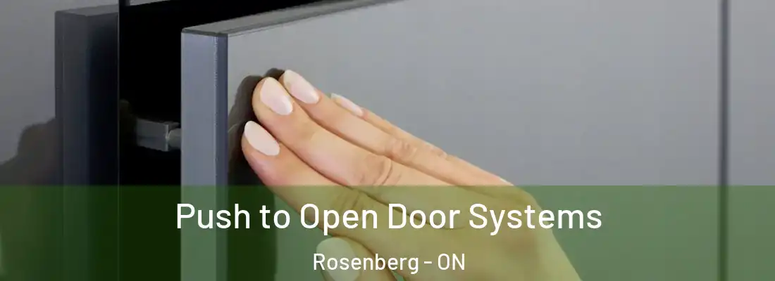  Push to Open Door Systems Rosenberg - ON