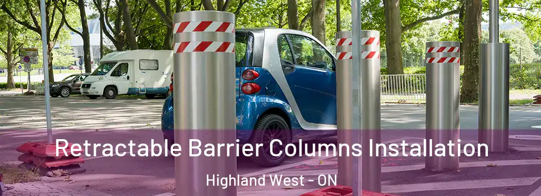  Retractable Barrier Columns Installation Highland West - ON