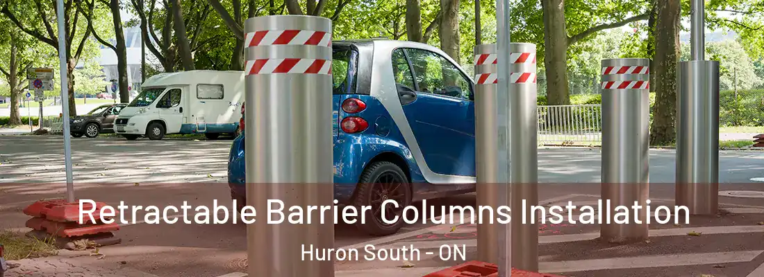  Retractable Barrier Columns Installation Huron South - ON